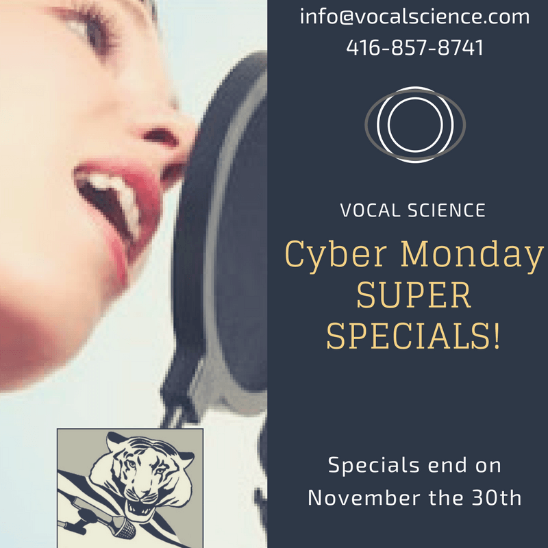 Vocal Science – Cyber Monday Specials!